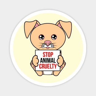 Stop Animal Cruelty Magnet